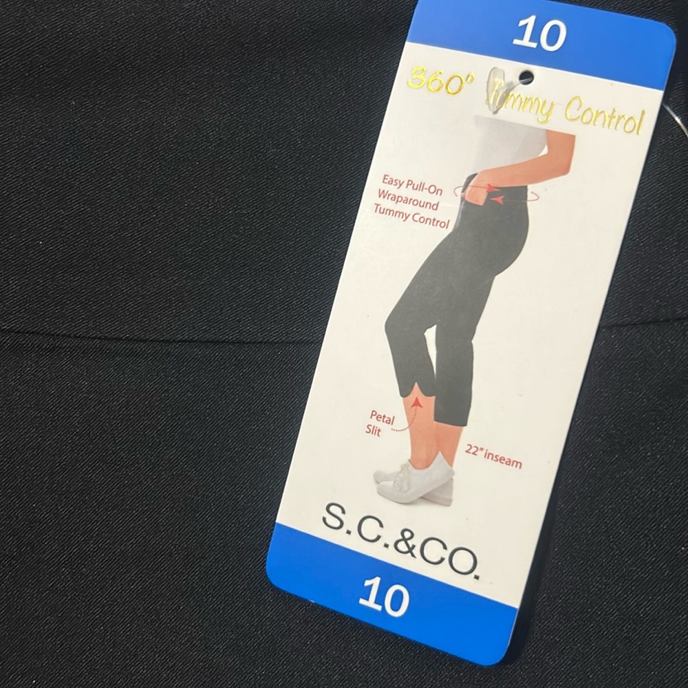 S.C.&CO. Pant tummy control 22’ inseam size 8, 10 NWT